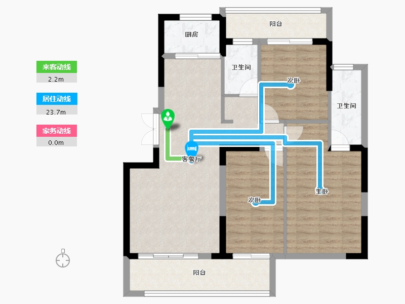 福建省-南平市-​顺成华府-92.67-户型库-动静线