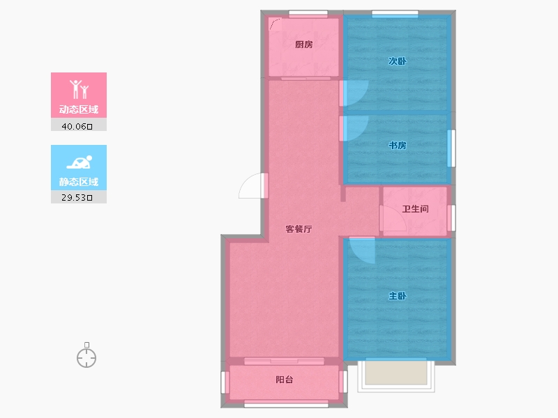 河北省-唐山市-假日壹号-62.01-户型库-动静分区