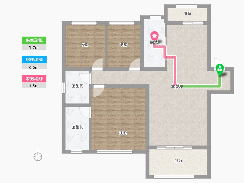 湖北省-宜昌市-南园-98.95-户型库-动静线