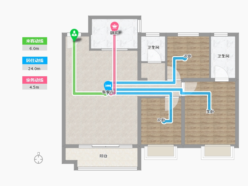 陕西省-榆林市-中南.东望府-101.61-户型库-动静线