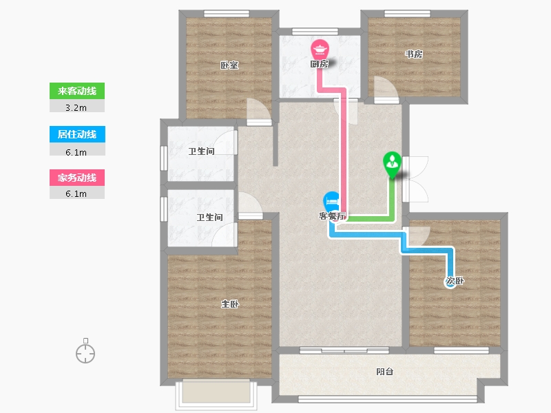 山东省-潍坊市-长运家园-115.00-户型库-动静线