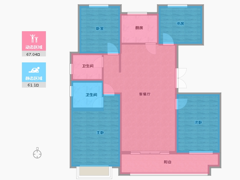 山东省-潍坊市-长运家园-115.00-户型库-动静分区