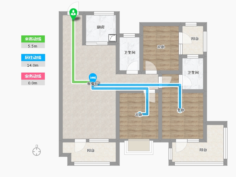 河北省-邢台市-京福苑-81.63-户型库-动静线