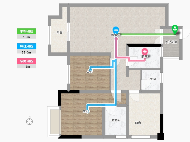 四川省-绵阳市-瑞地滨江-110.00-户型库-动静线