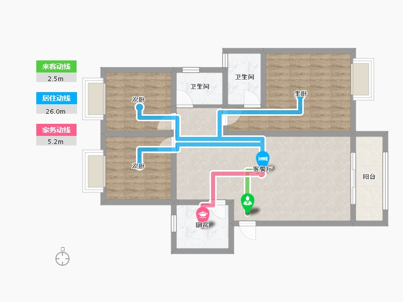 四川省-绵阳市-瑞地滨江-110.00-户型库-动静线