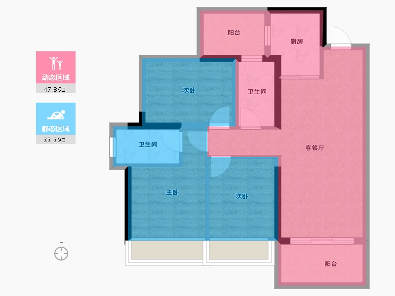 广东省-湛江市-中交滨海广场-71.51-户型库-动静分区