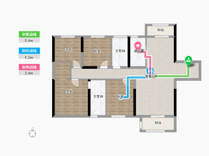 河南省-三门峡市-中航仙本那-111.97-户型库-动静线