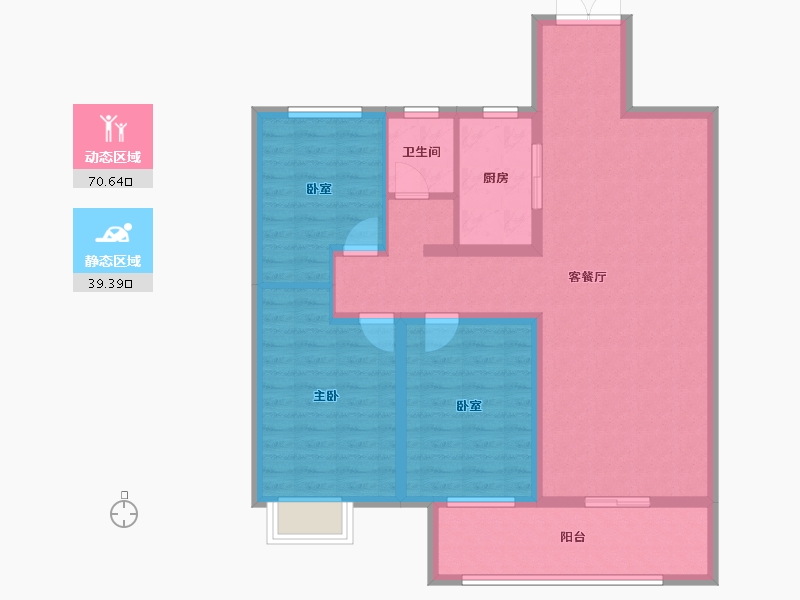 河南省-三门峡市-经开华庭-98.75-户型库-动静分区