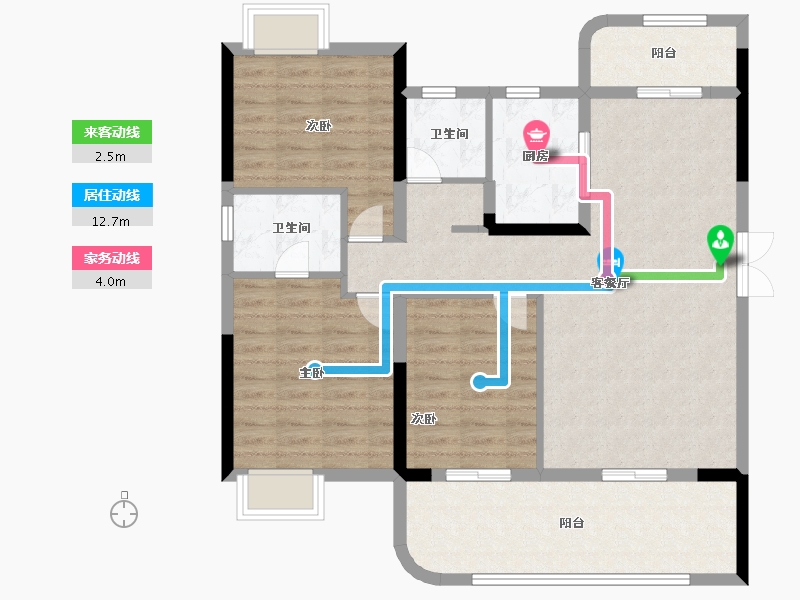 湖北省-宜昌市-高投五龙源著-101.22-户型库-动静线