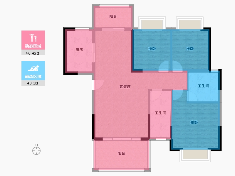 广东省-河源市-东江盛世-96.22-户型库-动静分区