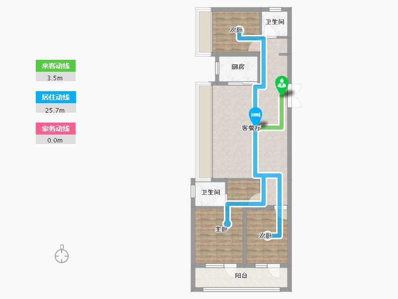 山东省-淄博市-珑悦-81.97-户型库-动静线