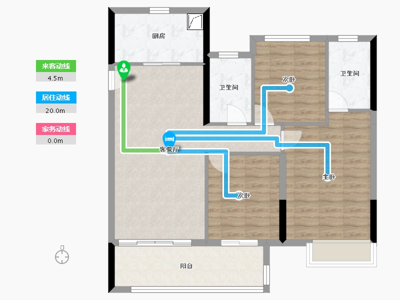 江西省-赣州市-中海·城南壹号-88.01-户型库-动静线