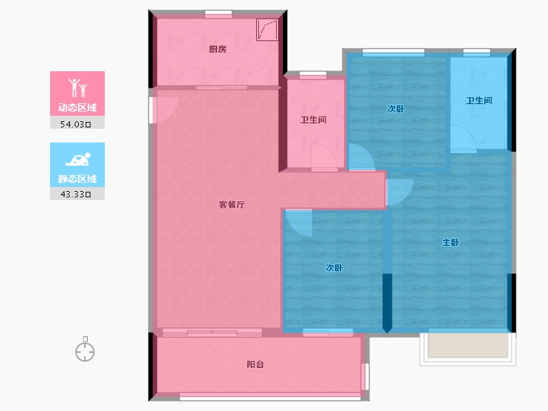 江西省-赣州市-中海·城南壹号-88.01-户型库-动静分区