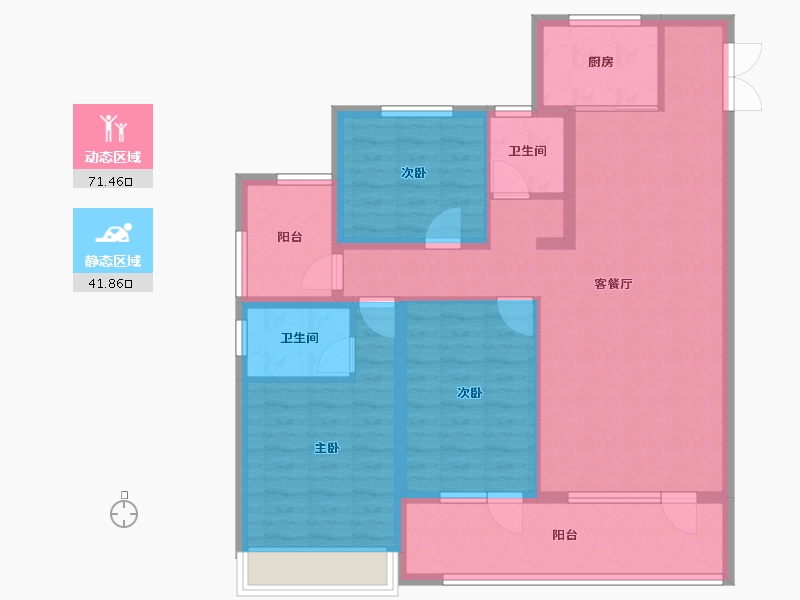 山东省-淄博市-珑悦-101.30-户型库-动静分区