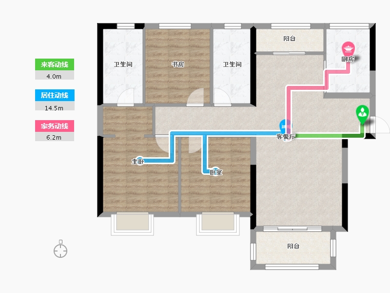 河南省-三门峡市-中航仙本那-103.68-户型库-动静线