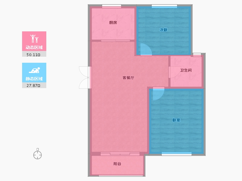 河北省-保定市-卓悦城-70.92-户型库-动静分区