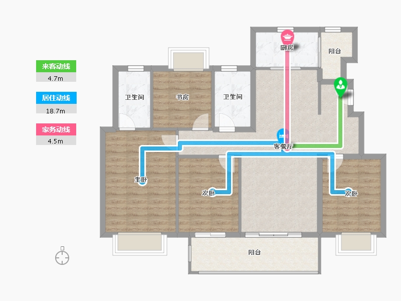 江西省-赣州市-新力东园-100.00-户型库-动静线