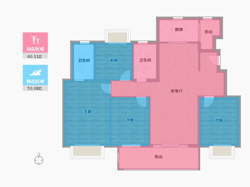 江西省-赣州市-新力东园-100.00-户型库-动静分区