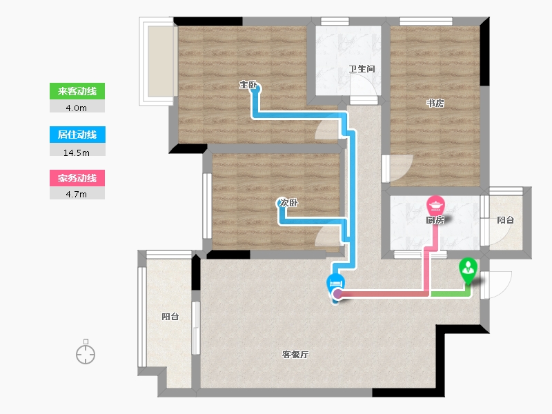 四川省-绵阳市-瑞地滨江-110.00-户型库-动静线