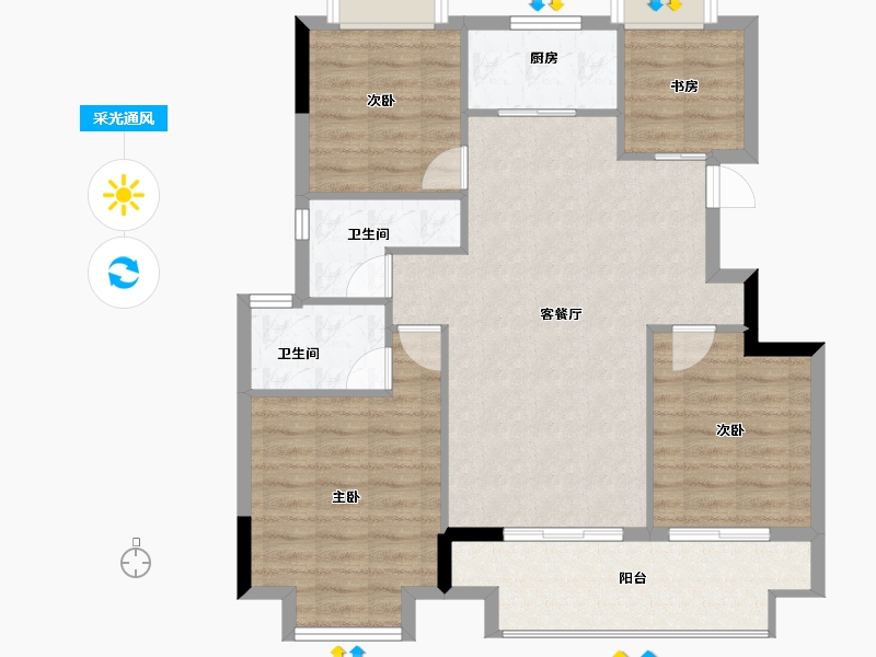 福建省-南平市-三迪溪山九境-93.78-户型库-采光通风