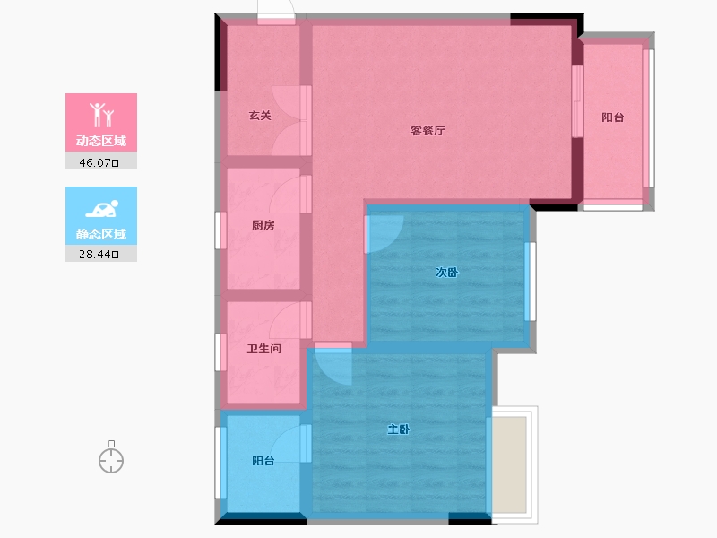 四川省-绵阳市-瑞地滨江-110.00-户型库-动静分区