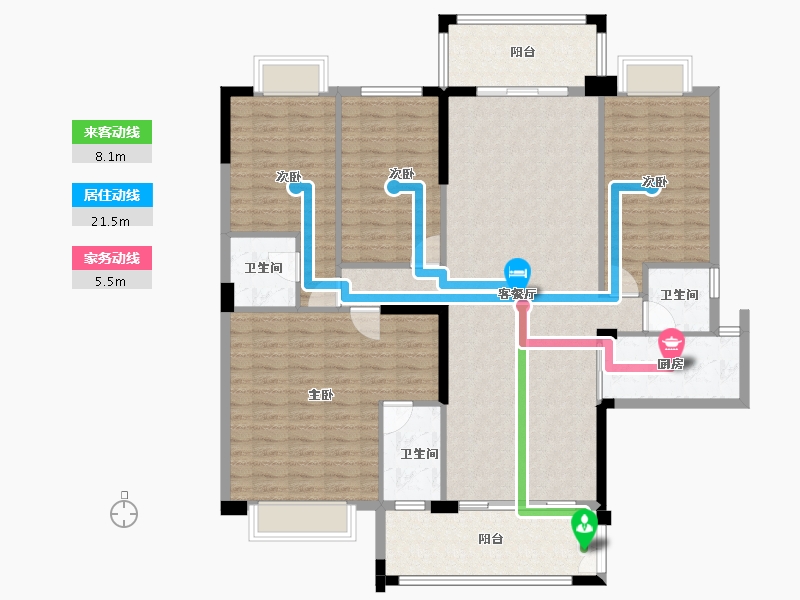 广东省-汕尾市-岁宝华府-142.98-户型库-动静线