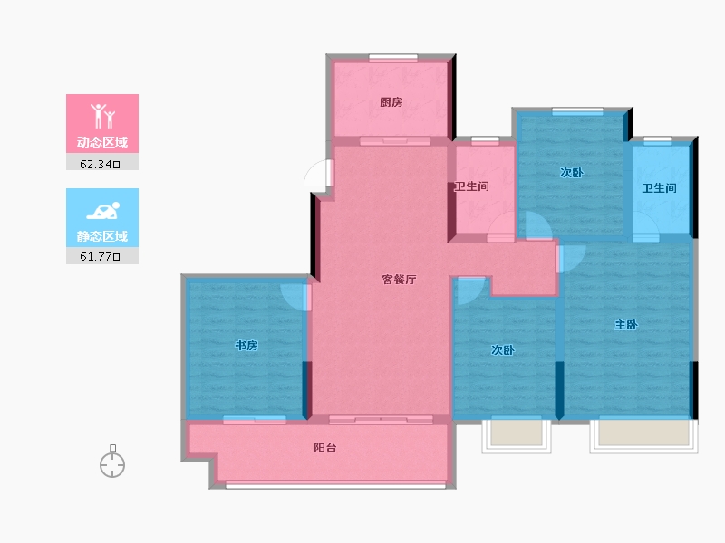 江西省-赣州市-中海·城南壹号-112.01-户型库-动静分区