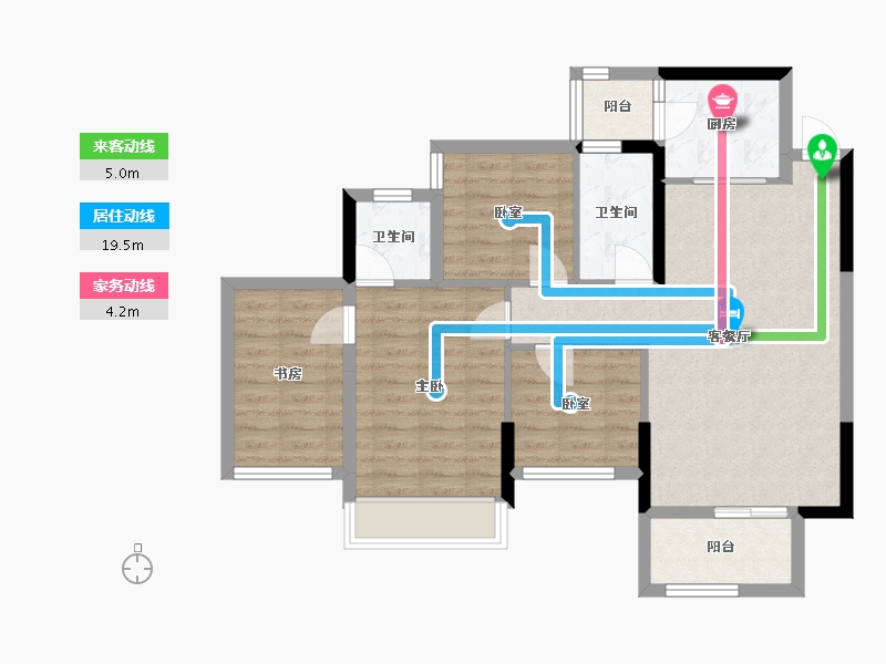 广西壮族自治区-南宁市-广西建工大厦-75.00-户型库-动静线