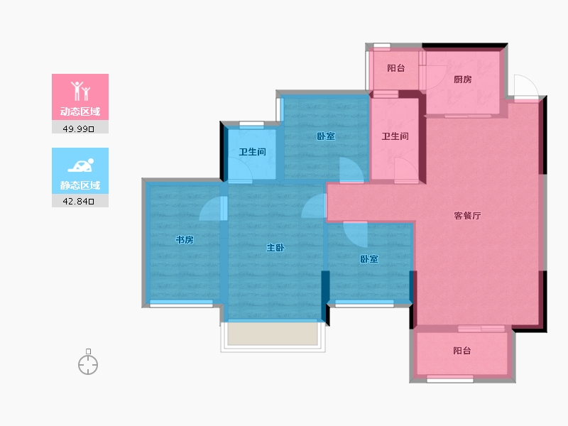 广西壮族自治区-南宁市-广西建工大厦-75.00-户型库-动静分区