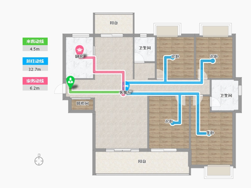 福建省-南平市-御景华府-126.23-户型库-动静线