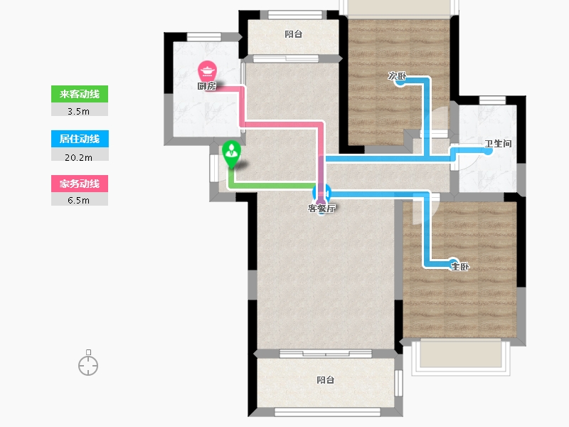 福建省-南平市-​御景峰-75.01-户型库-动静线