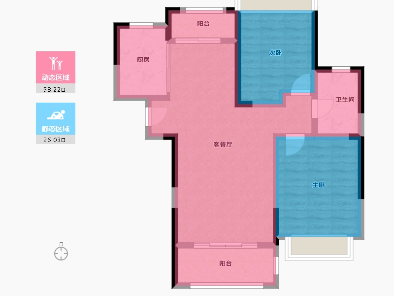 福建省-南平市-​御景峰-75.01-户型库-动静分区