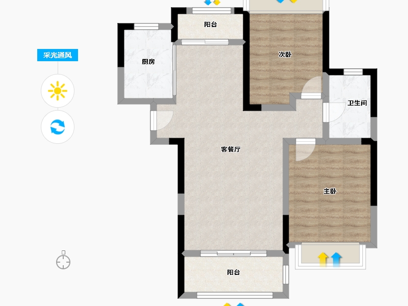 福建省-南平市-​御景峰-75.01-户型库-采光通风