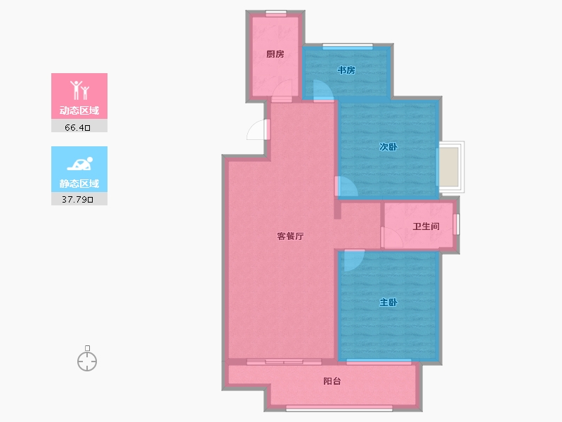 安徽省-蚌埠市-煜华里-93.24-户型库-动静分区