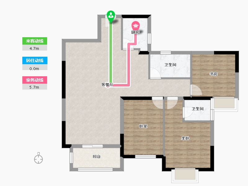 河南省-三门峡市-中航仙本那-95.20-户型库-动静线