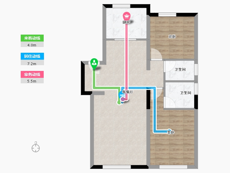 河北省-秦皇岛市-秦皇皓月城-68.12-户型库-动静线