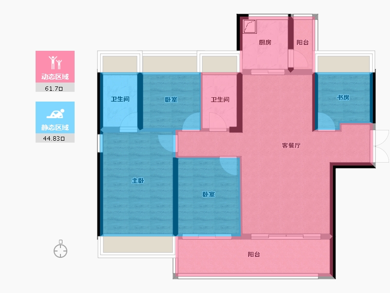 广东省-湛江市-福濠华庭-95.19-户型库-动静分区