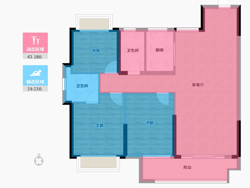 江西省-吉安市-浩城天禧-92.76-户型库-动静分区