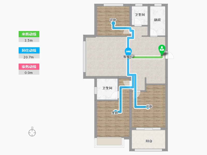 安徽省-宿州市-荣辉时代学府-96.00-户型库-动静线