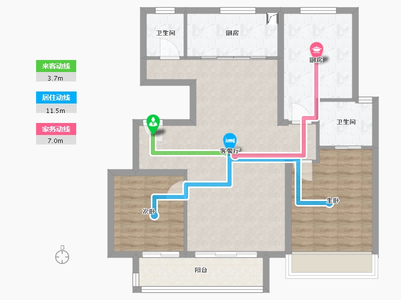 河北省-唐山市-均和宸玥府-94.80-户型库-动静线