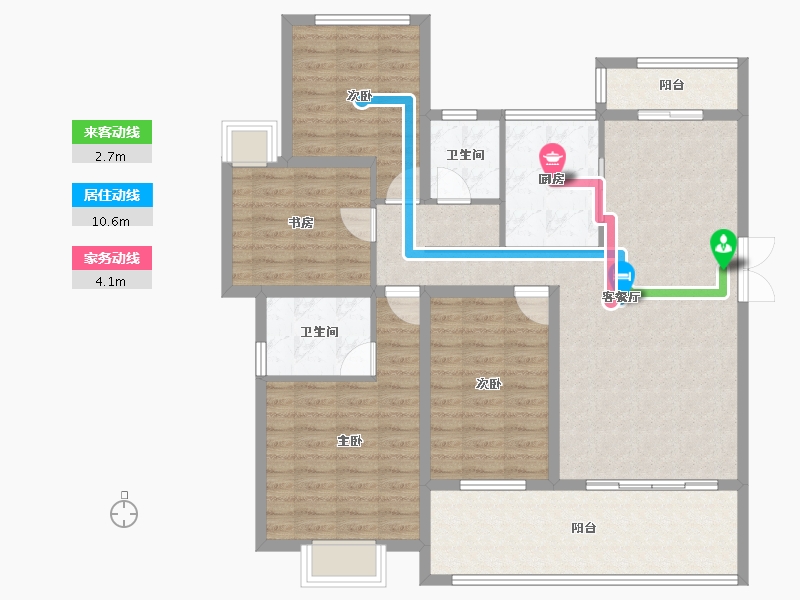 江西省-赣州市-章江回弯-117.05-户型库-动静线