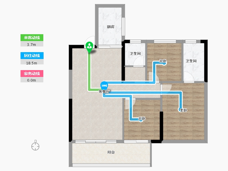 江西省-吉安市-浩城天禧-82.67-户型库-动静线