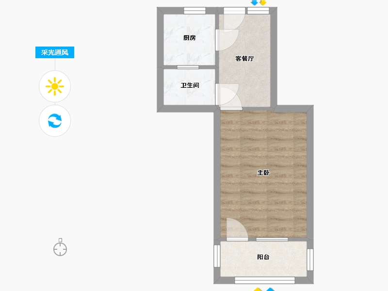 江苏省-常州市-朝阳三村-32.00-户型库-采光通风