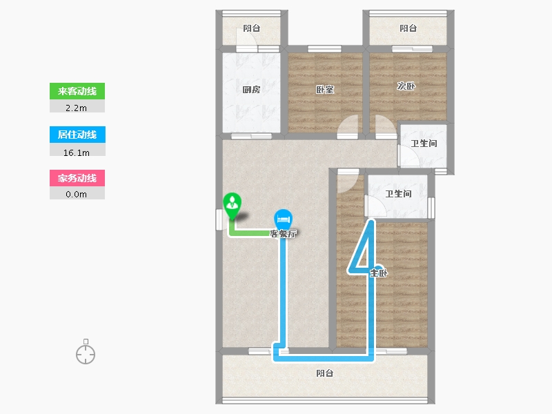 贵州省-铜仁市-桐达翰林居-98.54-户型库-动静线