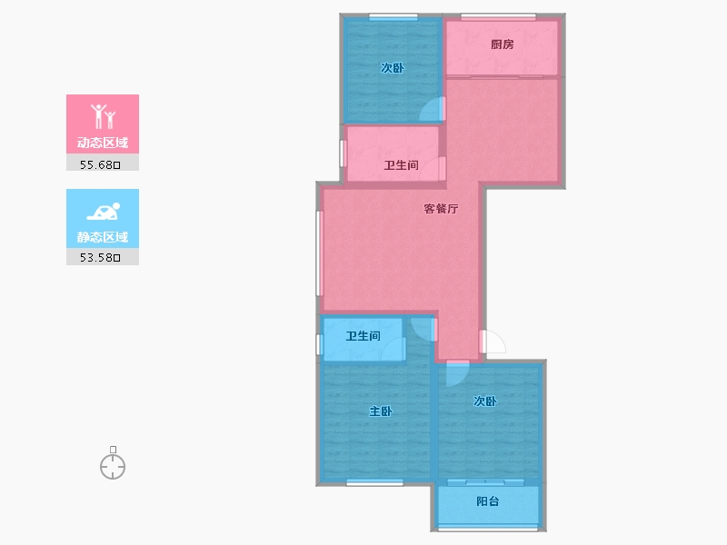 河北省-承德市-玖礼台南区-98.06-户型库-动静分区