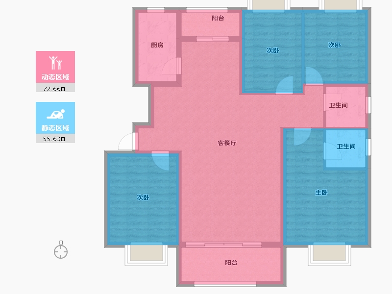 江西省-吉安市-汇金壹号-115.69-户型库-动静分区