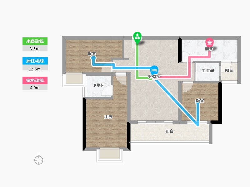 贵州省-铜仁市-​桐达山居-78.49-户型库-动静线