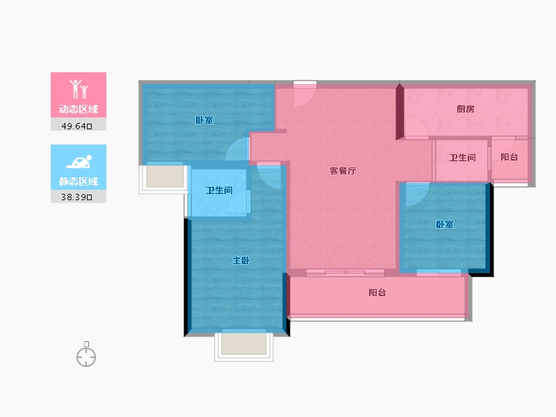 贵州省-铜仁市-​桐达山居-78.49-户型库-动静分区