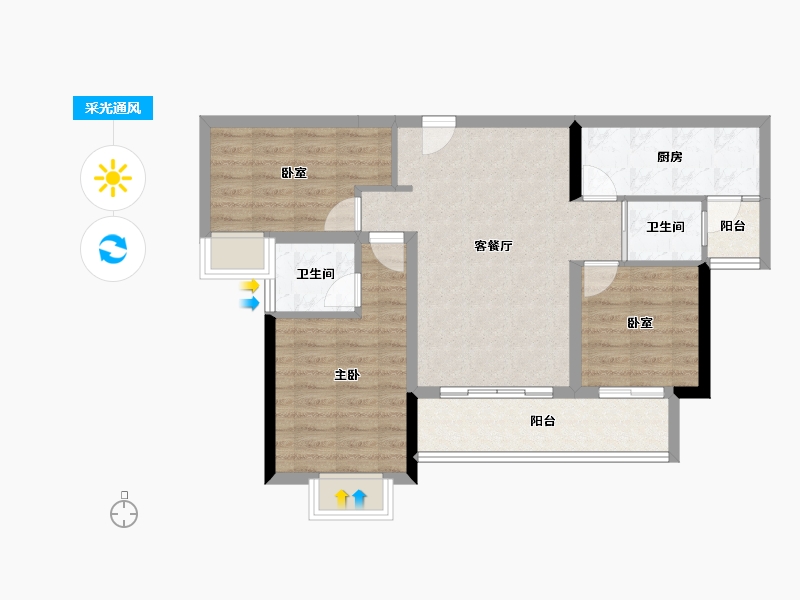 贵州省-铜仁市-​桐达山居-78.49-户型库-采光通风