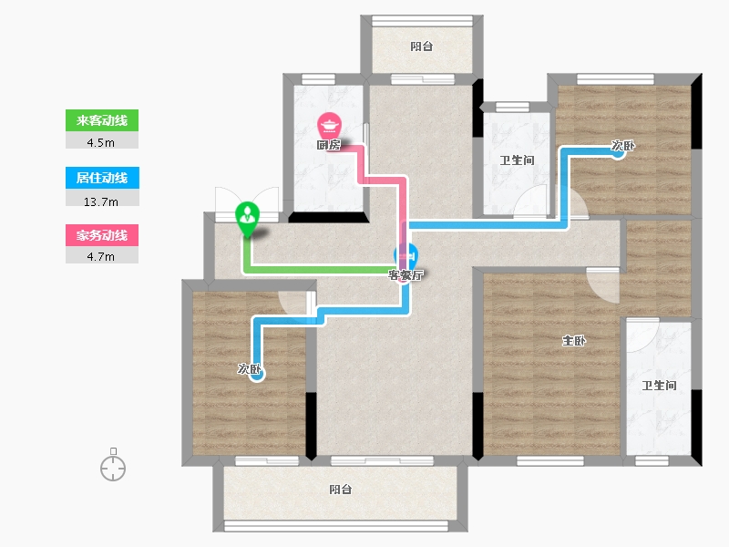 湖北省-宜昌市-融创学府壹号-99.28-户型库-动静线